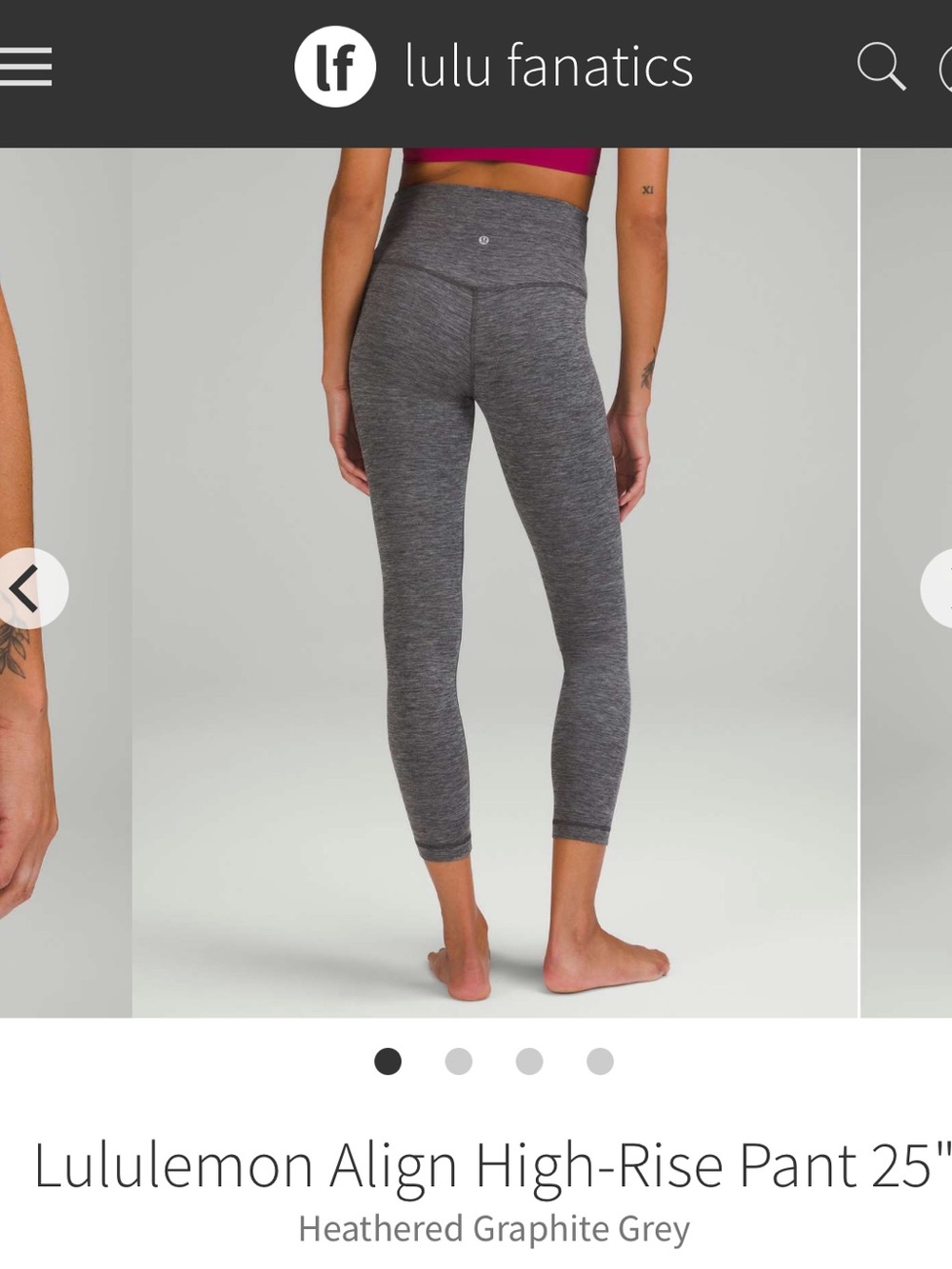 Lululemon Align High-Rise Pant 25" Size 8